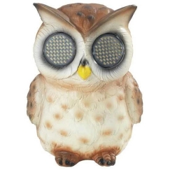 Maximex Солнечная энергия садовая фигурка, сова с мигающими светодиодными глазами, 13 см