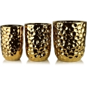 Mondex Since 1986 NEVA GOLD 3 keraamilise padjakatte komplekt 39x39x46cm 31.5x31.5x42.5cm 25.5x25.5x39cm