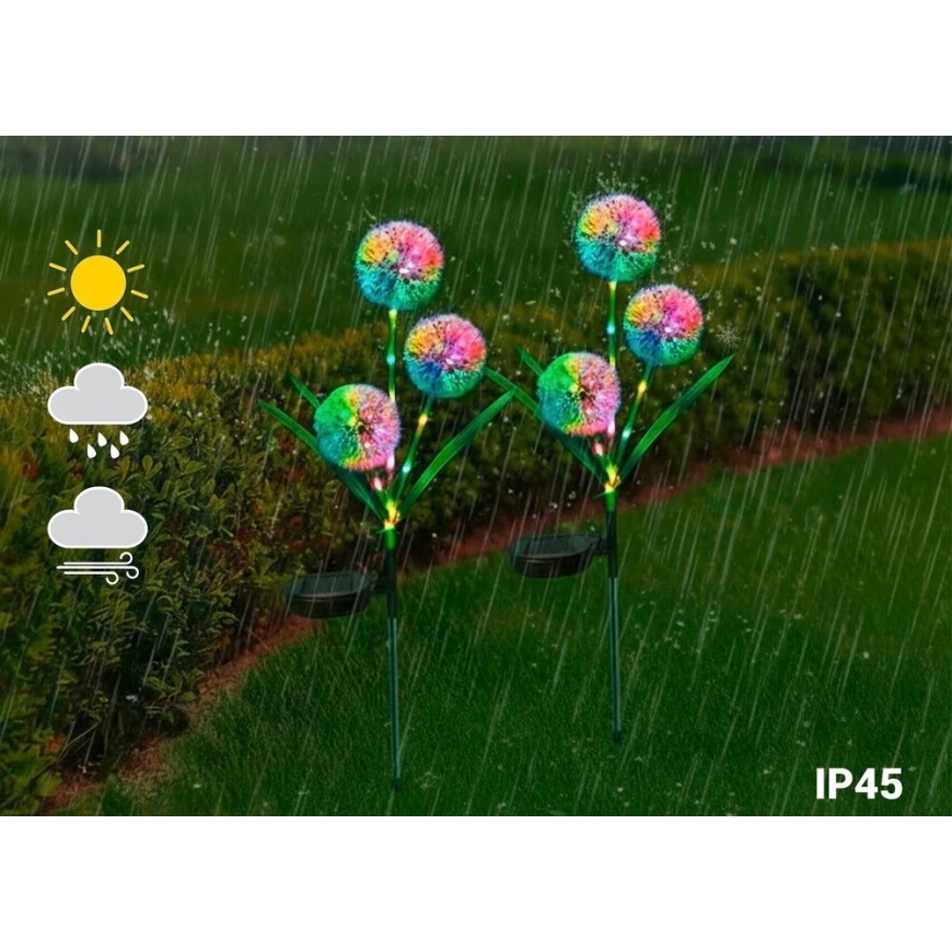 Maximex päikeseenergia aiavalgustid, LED seemned, 2 tk, 75 cm – 3