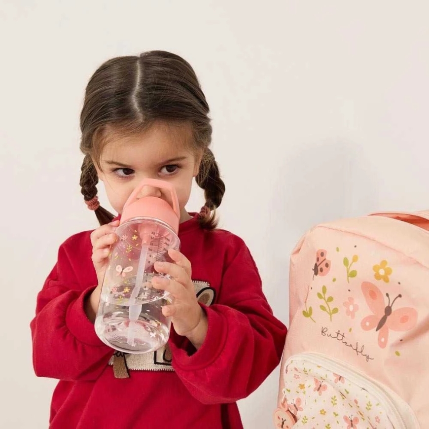 Miniland children's water bottle with straw Butterfly (450 ml) – 2