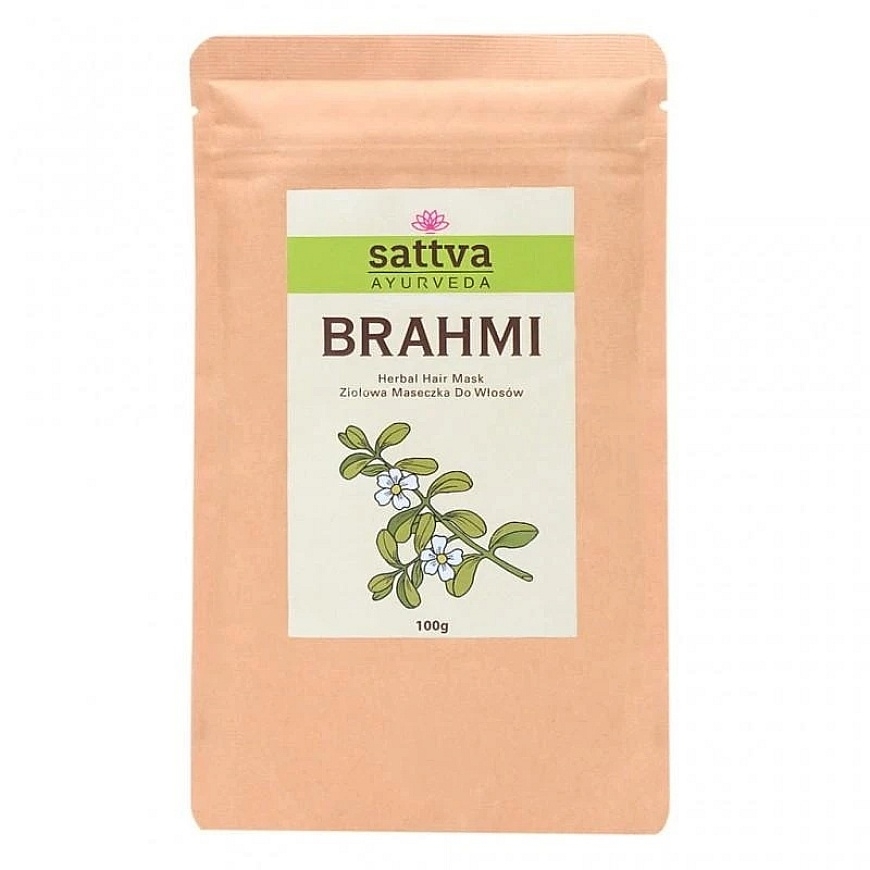 Brahmi-jauhe hiuksille, Sininen Luonto, Sattva Ayurveda, 100g – 3