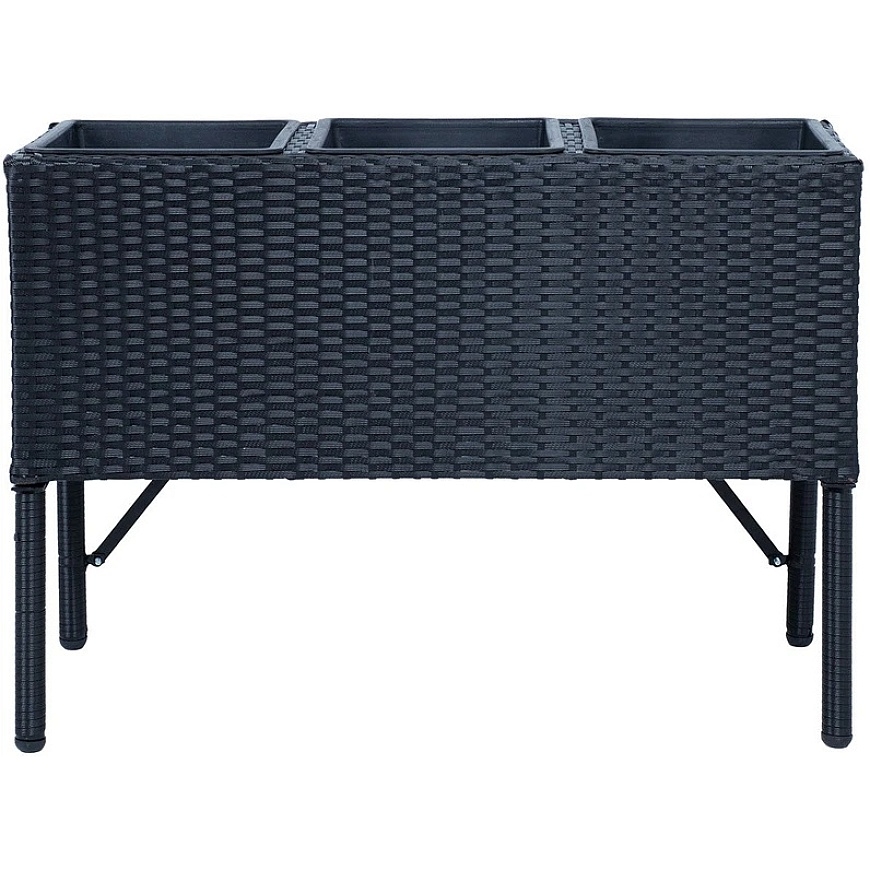 Home4You lillekast WICKER 78x33xH54cm, must – 3