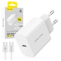 Blavec BC-14 GaN4 matkakhartsi | 30W | PD, QC, GaN, PPS | USB-C | USB-C -kaapeli mukana | valkoinen Blavec BC-14 GaN4 matkakhartsi | 30W | PD, QC, GaN, PPS | USB-C | USB-C -kaapeli mukana | valkoinen