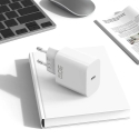 Blavec BC-14 GaN4 tīkla lādētājs | 30W | PD, QC, GaN, PPS | USB-C | ar USB-C uz USB-C vadu komplektā | balts Blavec BC-14 GaN4 tīkla lādētājs | 30W | PD, QC, GaN, PPS | USB-C | ar USB-C uz USB-C vadu komplektā | balts