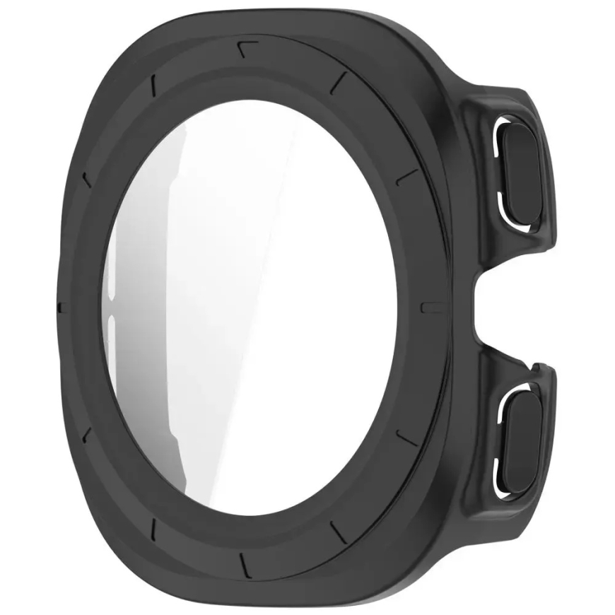 Tech-Protect Defense viedpulksteņa maciņš (apvalks) priekš Samsung Galaxy Watch Ultra 2 47 mm 2 gab. | melns/caurspīdīgs – 2