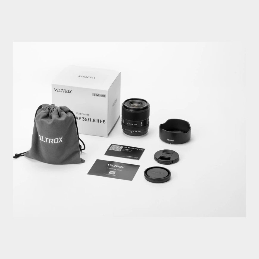 Kameras objektīvs - Viltrox AF 35mm F1.8 II EVO automātiskās fokusēšanas objektīvs Sony E-Mount - pilna kadra/APS-C - melns
