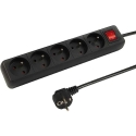 Blow PR-570WSP удлинитель на 5 розеток с заземлением + выключателем 3м черный (3x1.5мм) Blow PR-570WSP удлинитель на 5 розеток с заземлением + выключателем 3м черный (3x1.5мм)