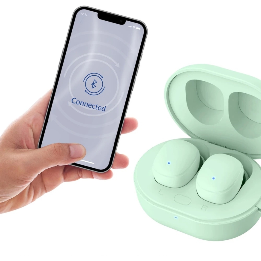 Наушники 3Mk Protection 3mk FlowBuds 6.0 мятный зелёный – 4