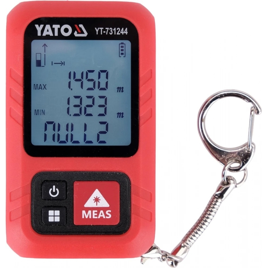 Toya Sa Poland Laser Distance Meter with Key Ring | 30 m (YT-731244) – 2