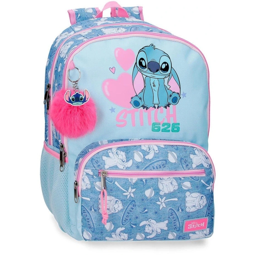 Joumma Bags Disney Stitch Hearts adaptable backpack 44cm