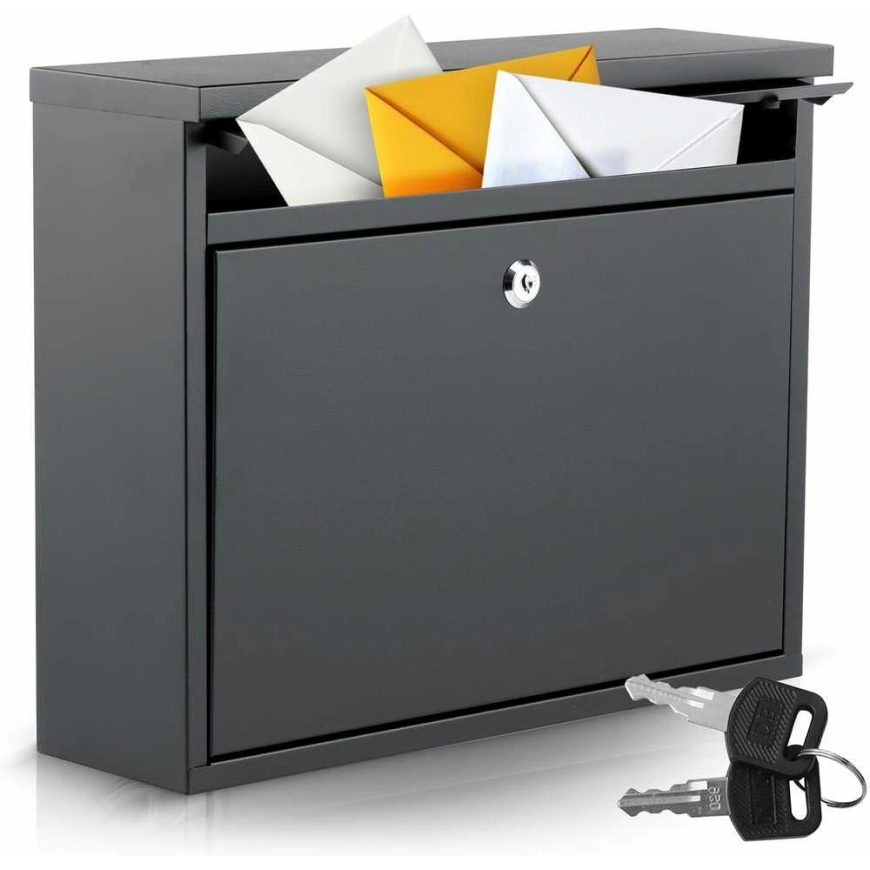 Humberg Musta Postilaatikko 37,5 x 30,5 x 12 cm HM-860
