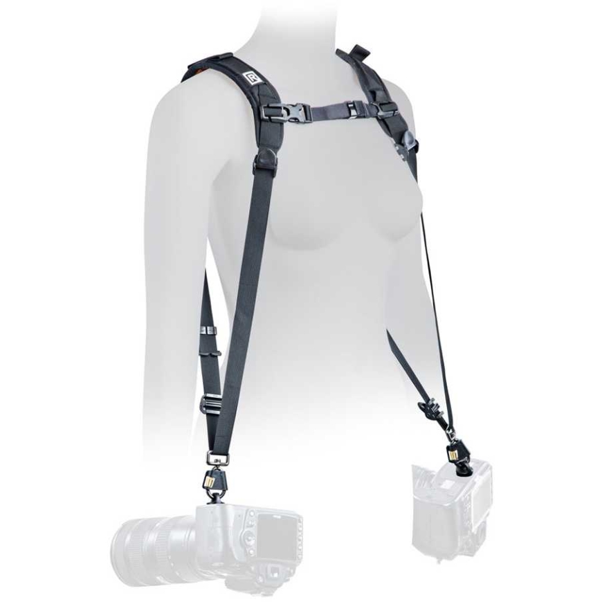 Micnova Камерный ремень - BlackRapid Double Slim X Extra Comfort, регулируемый, с подкладкой, черный – 3