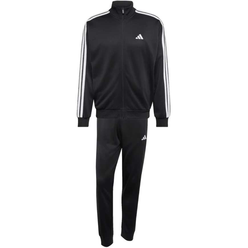 adidas miesten 3-Stripes French Terry -puku musta KY2265 (L)