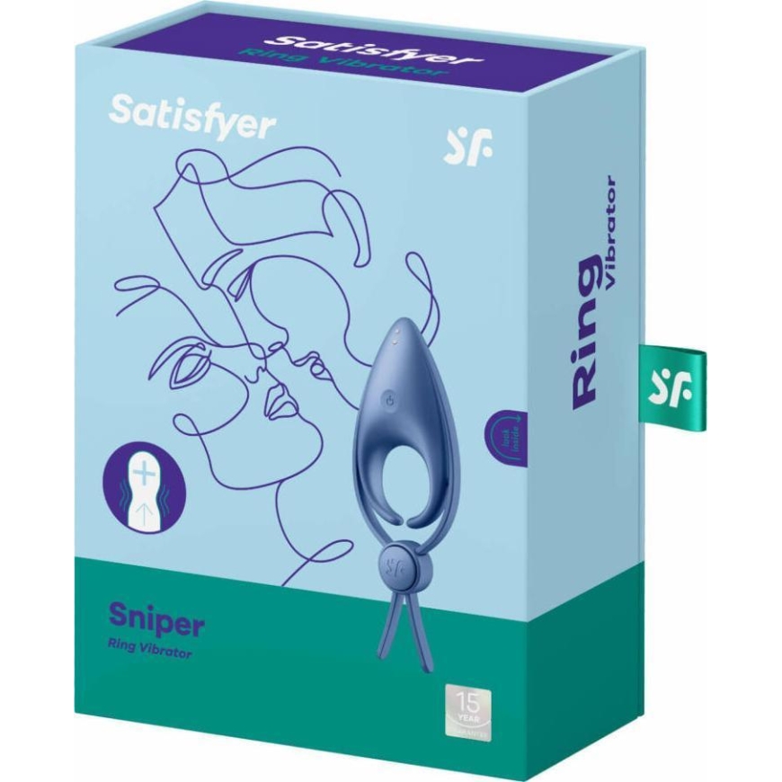 Vibrējošs dzimumlocekļa gredzens Satisfyer Satisayer Sniper