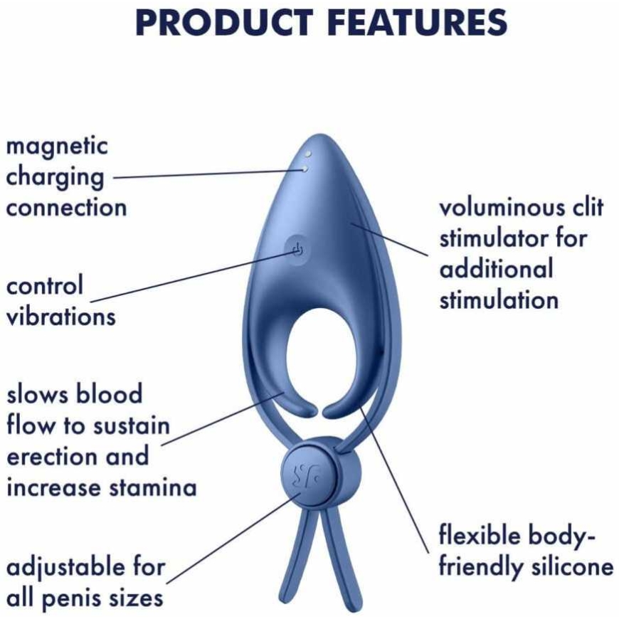 Vibrating Penis Ring Satisfyer Satisayer Sniper – 3