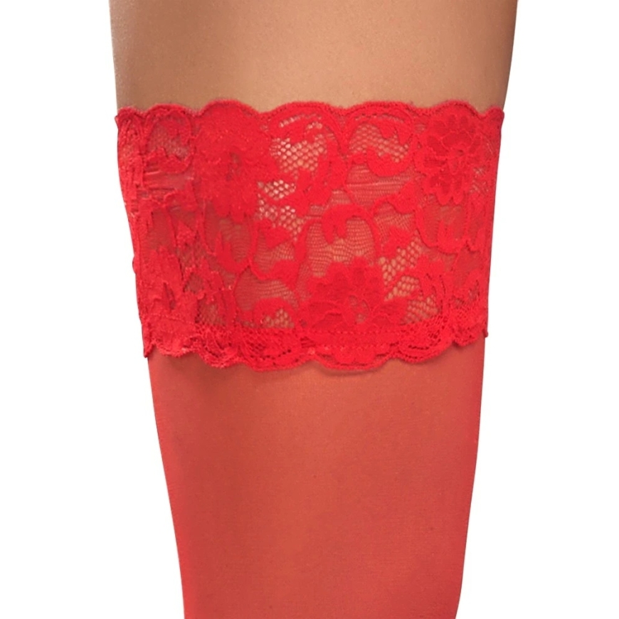 Cottelli Legwear Sarkanie Turētāji 2 – 5