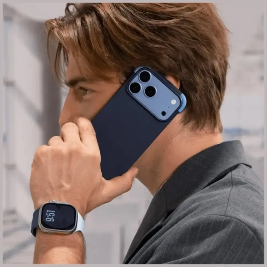 Moft Color-blocking Snap Case for iPhone 18 Pro / 17 Pro Dark Blue - Faded Jeans – 4