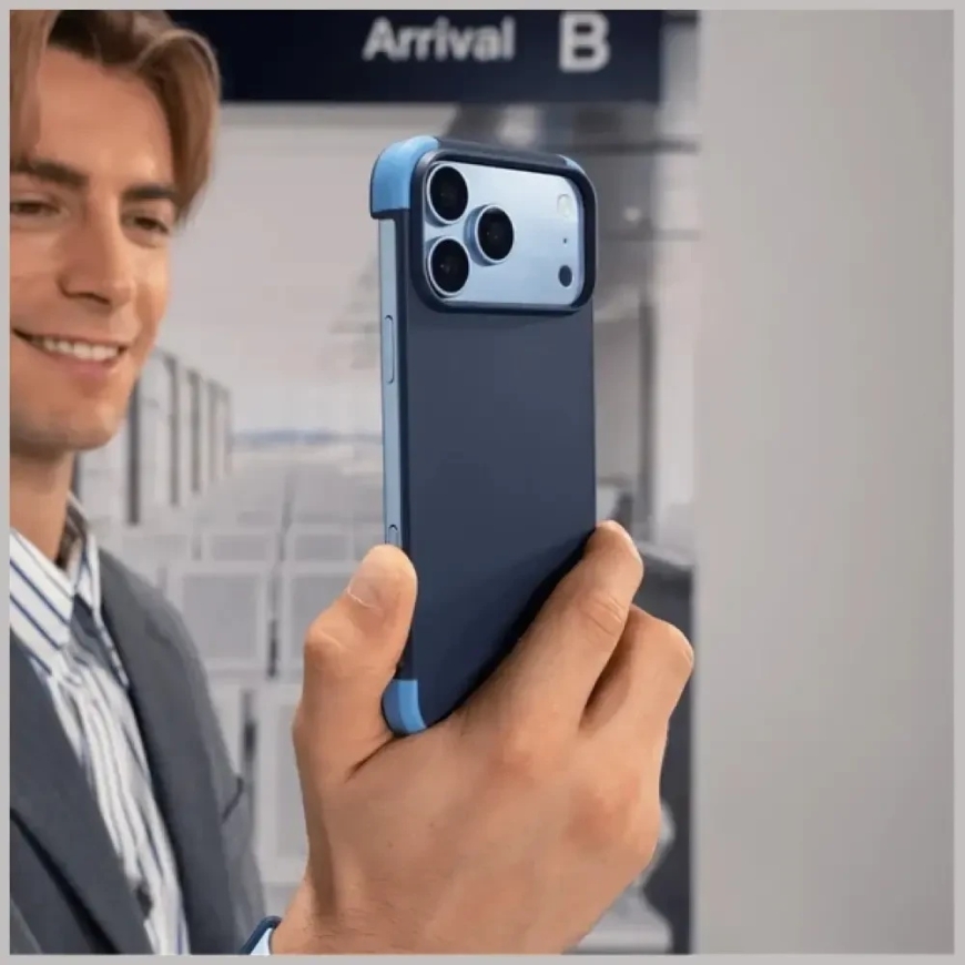 Moft Color-blocking Snap Case for iPhone 18 Pro / 17 Pro Dark Blue - Faded Jeans – 5