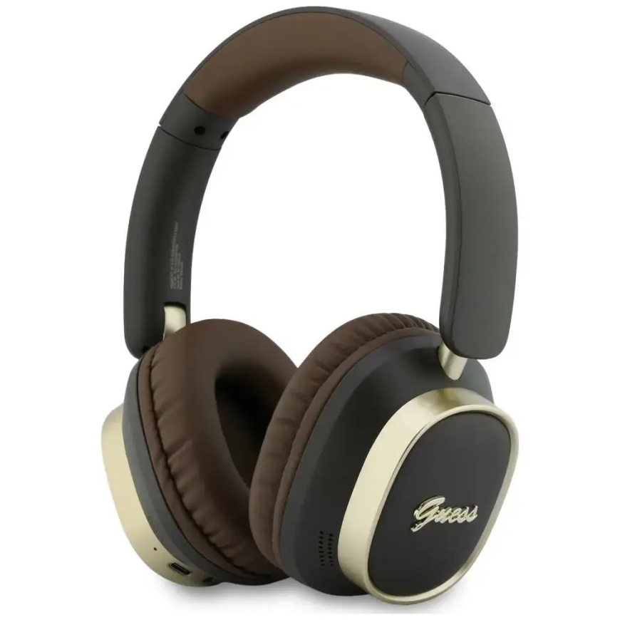 Ausinės Guess Bluetooth ENC Stačiakampis Metalinis Raštas rudas