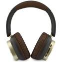 Headphones Guess Bluetooth ENC Rectangle Metal Script brown