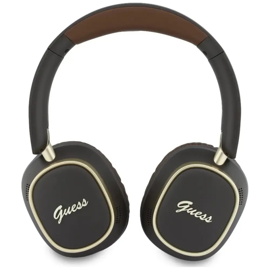 Headphones Guess Bluetooth ENC Rectangle Metal Script brown – 4