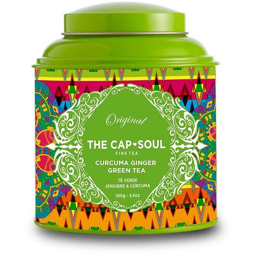 Žalia arbata The Capsoul Ciberžolė Imbieras (100 g)