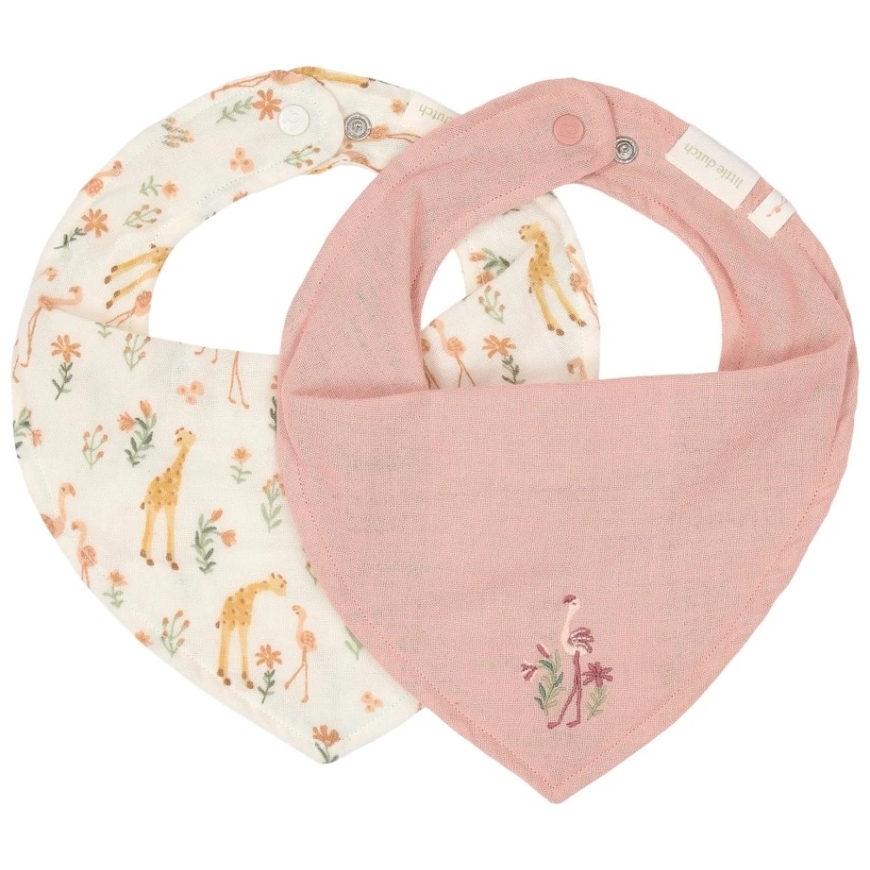 Little Dutch Bandana Bib komplekt 2 tk `Blooming Safari´
