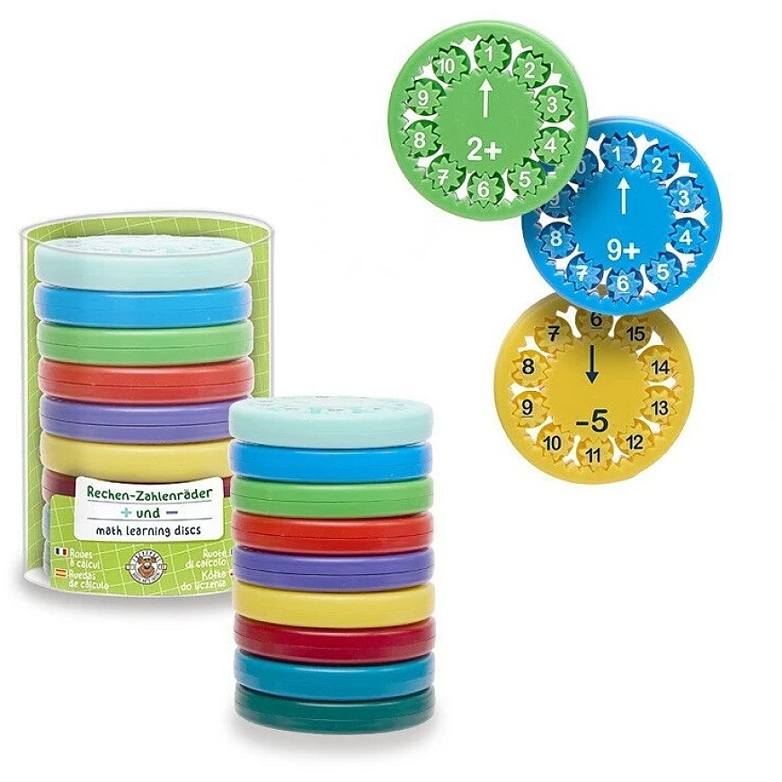 Trendhaus Mathematical Game – Number Discs (9 pcs)