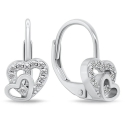 Brilio Silver Earrings with Zirconia Double Heart EA1275W Brilio Silver Earrings with Zirconia Double Heart EA1275W