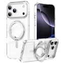 Magnetic Case with Rotating Stand iPhone 18 Pro / 17 Pro TPU Acrylic MagSafe - White