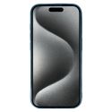 Metallic phone case with MagSafe support for iPhone 15 Pro blue Metallic phone case with MagSafe support for iPhone 15 Pro blue