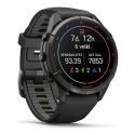 Išmanusis laikrodis Garmin fēnix® 9 Pro inReach® – 43mm, Pilkos anglies spalvos DLC titanas su juodos / akmenėlių pilkos spalvos Išmanusis laikrodis Garmin fēnix® 9 Pro inReach® – 43mm, Pilkos anglies spalvos DLC titanas su juodos / akmenėlių pilkos spalvos