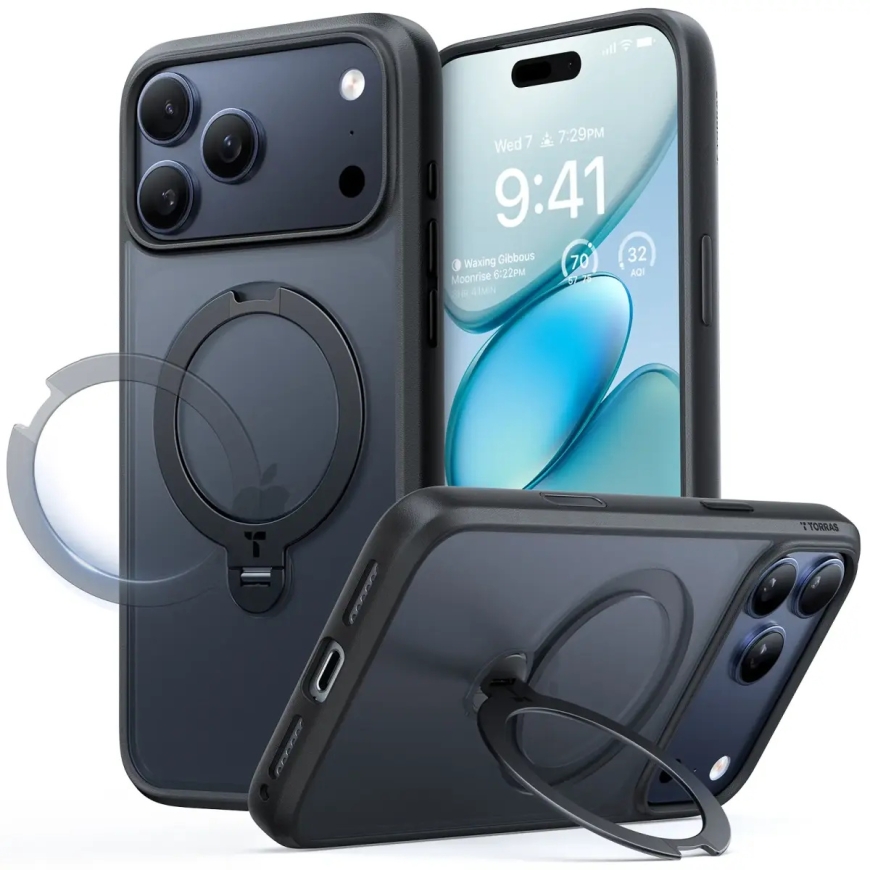 Torras Ostand Q3 Spin, must - iPhone 18 Pro/17 Pro – 2