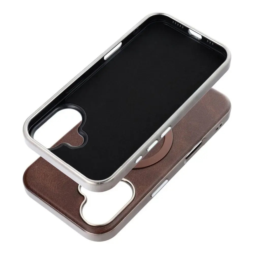 GENTLEMAN MAG COVER maciņš ar MagSafe atbalstu telefonam iPhone 15 brūns – 2