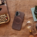 GENTLEMAN MAG COVER чехол с поддержкой MagSafe для телефона iPhone 15 коричневый GENTLEMAN MAG COVER чехол с поддержкой MagSafe для телефона iPhone 15 коричневый