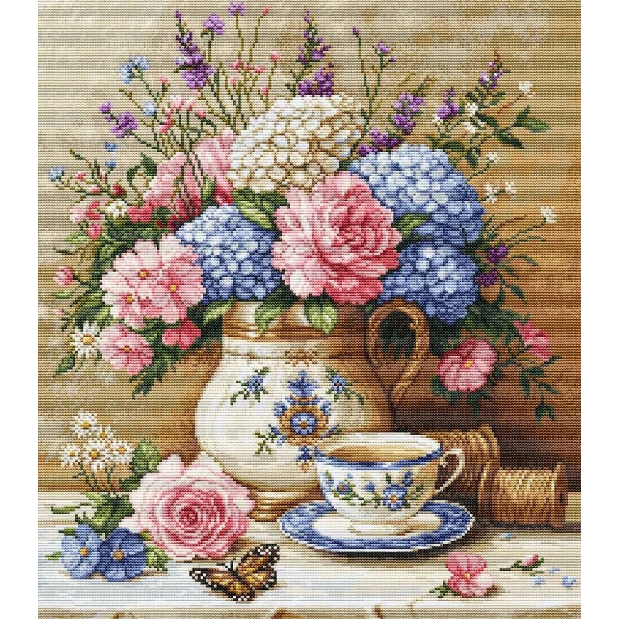 luca S Petit Point -sarja "Kukkamuisto" 20 x 23 cm SG725 – 2