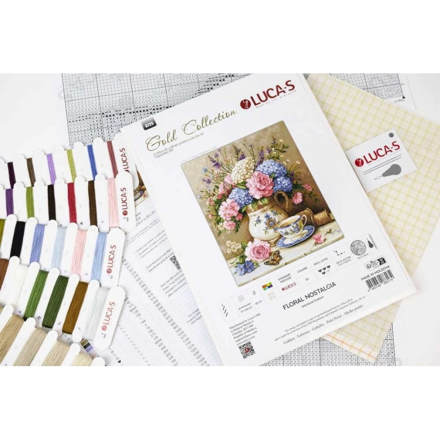 luca S Petit Point набор "Цветочная ностальгия" 20 x 23 см SG725 – 4