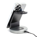 Electro Mag telefono dėklas su MagSafe palaikymu Samsung Galaxy S24 (S921) sidabrinis Electro Mag telefono dėklas su MagSafe palaikymu Samsung Galaxy S24 (S921) sidabrinis