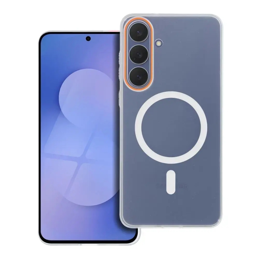 Case GO ORANGE compatible with MagSafe for XIAOMI Redmi 15C transparent