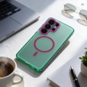 Case for Samsung A07 / A08 Forcell F-Protect Vivid Premium compatible with MagSafe green Case for Samsung A07 / A08 Forcell F-Protect Vivid Premium compatible with MagSafe green
