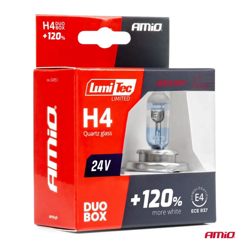Halogeenilamput H4 24V 75/70W LumiTec LIMITED +120% DUO AMIO-04951 – 4
