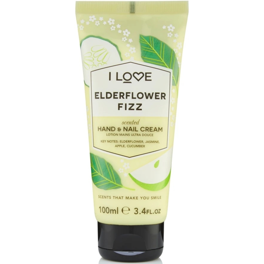 „I Love Signature Collection“ mitrinošs roku un nagu krēms ar elderflower ziedu spīdumu, 100 ml – 3