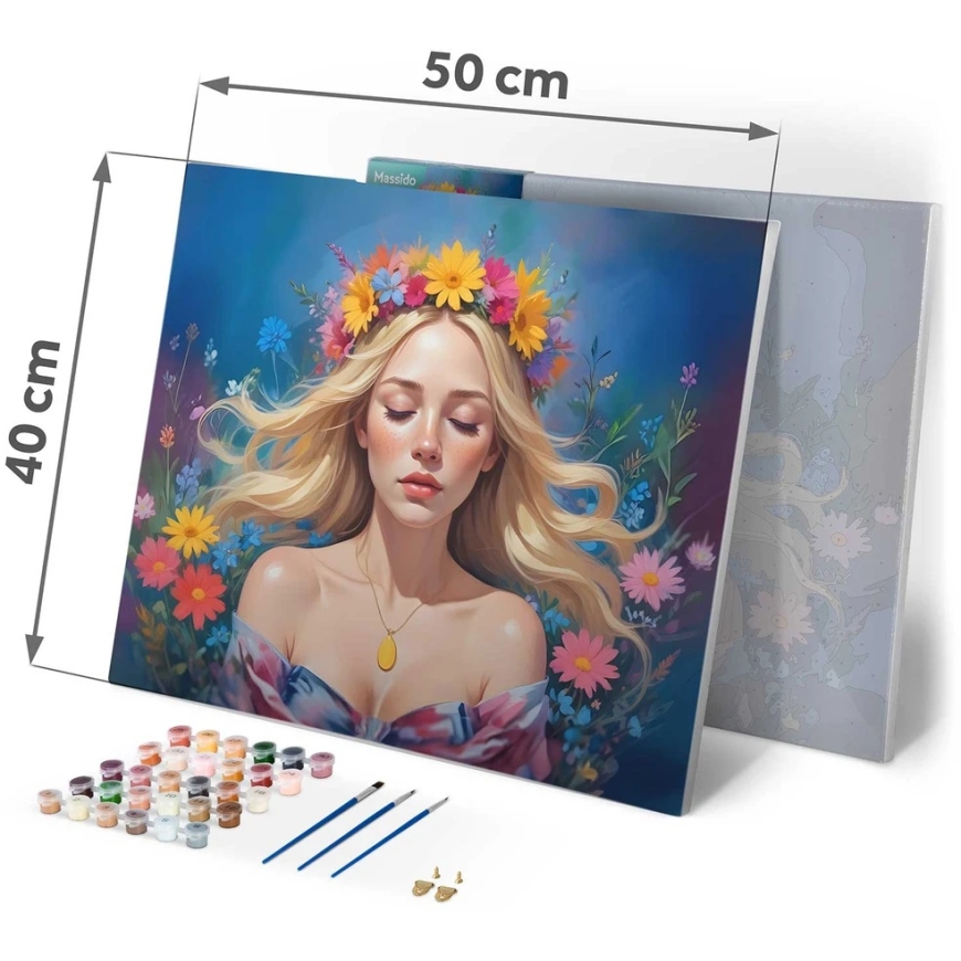 Numbrite järgi maal 40x50 cm "Massido" naise portree – 5