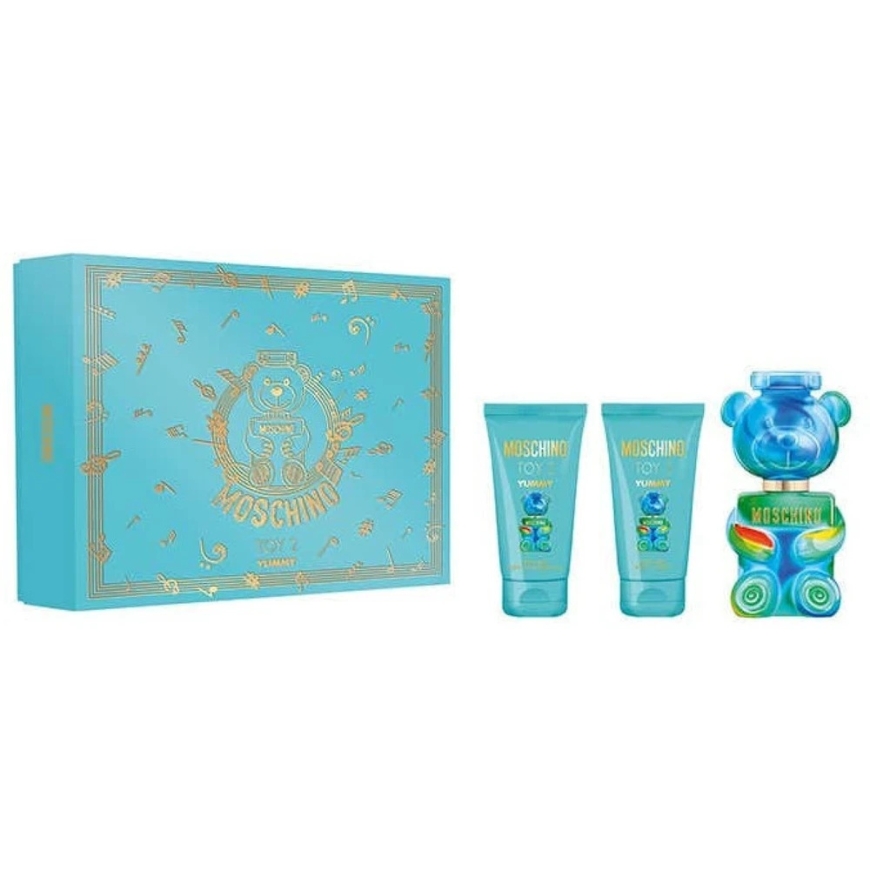 Moschino Toy 2 Yummy kinkesett naistele (EDP, 50 ml + dušigeel, 50 ml + kehaemulsioon, 50 ml)