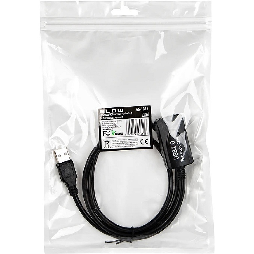 Blow 66-184 USB A - A liitin 1,0 m pistokeliitäntä IC jatkokaapelin kanssa – 3