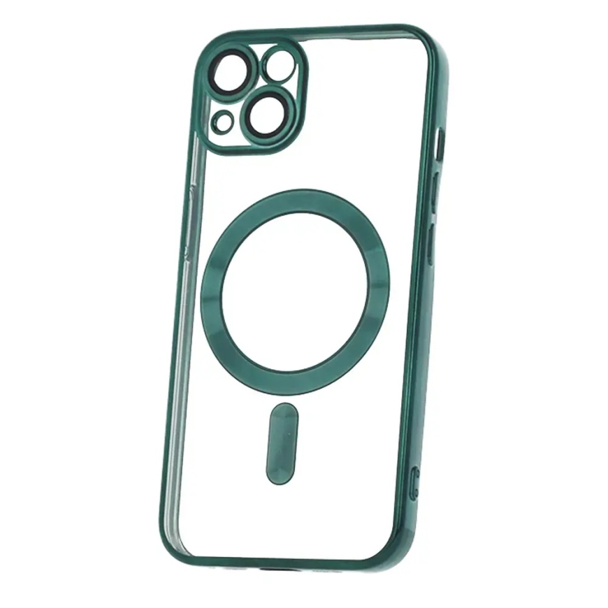 Color Chrome Mag -puhelimen suoja huomioon ottaen MagSafe-tuen iPhone 17 Pro:lle vihreänä