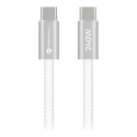 Forcell F-Energy Cafule Color CBN1 duomenų perdavimo ir įkrovimo laidas | USB-C į USB-C | QC 4.0, PD | 240W | 2m | baltas
