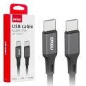 AMiO AMIO-03902 duomenų perdavimo ir įkrovimo laidas | USB-C į USB-C | 60W | 1m