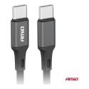 AMiO AMIO-03902 datu pārraides un uzlādes vads | USB-C uz USB-C | 60W | 1m AMiO AMIO-03902 datu pārraides un uzlādes vads | USB-C uz USB-C | 60W | 1m