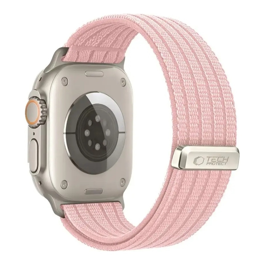 Tech-Protect Nylon Sport nutikella rihm Apple Watch 8/9/10/11/SE/Ultra (44/45/46/49 mm) jaoks | nailonist | roosa – 2